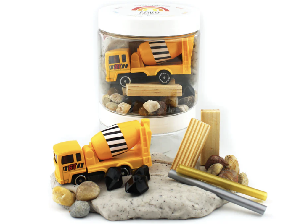 Earth Grown KidDoughs Construction (Cookies 'N Cream) Play Dough-To-Go-Kit