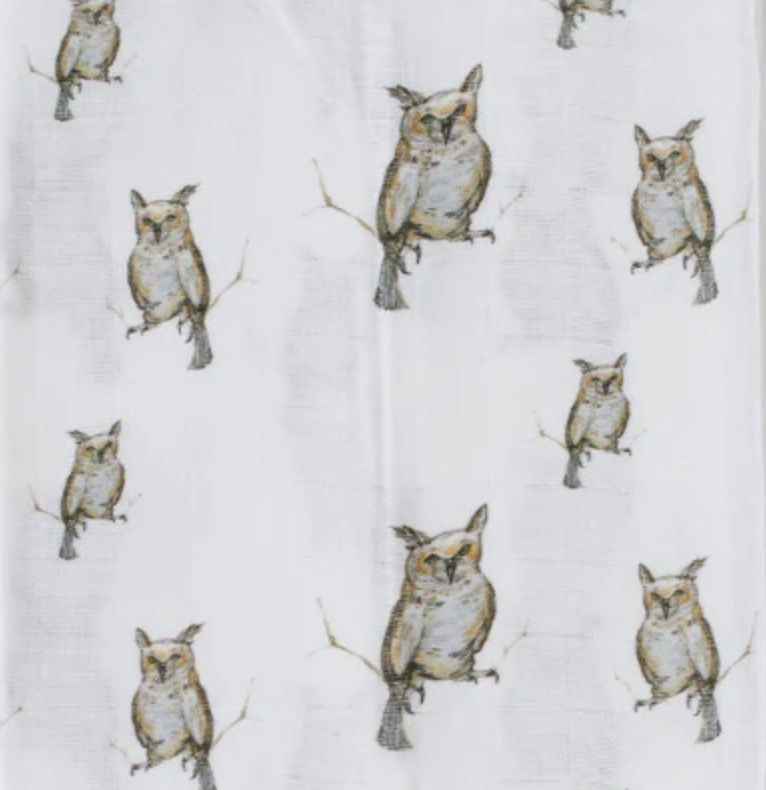 Gillian Valentine Horned Owl Dish Towel