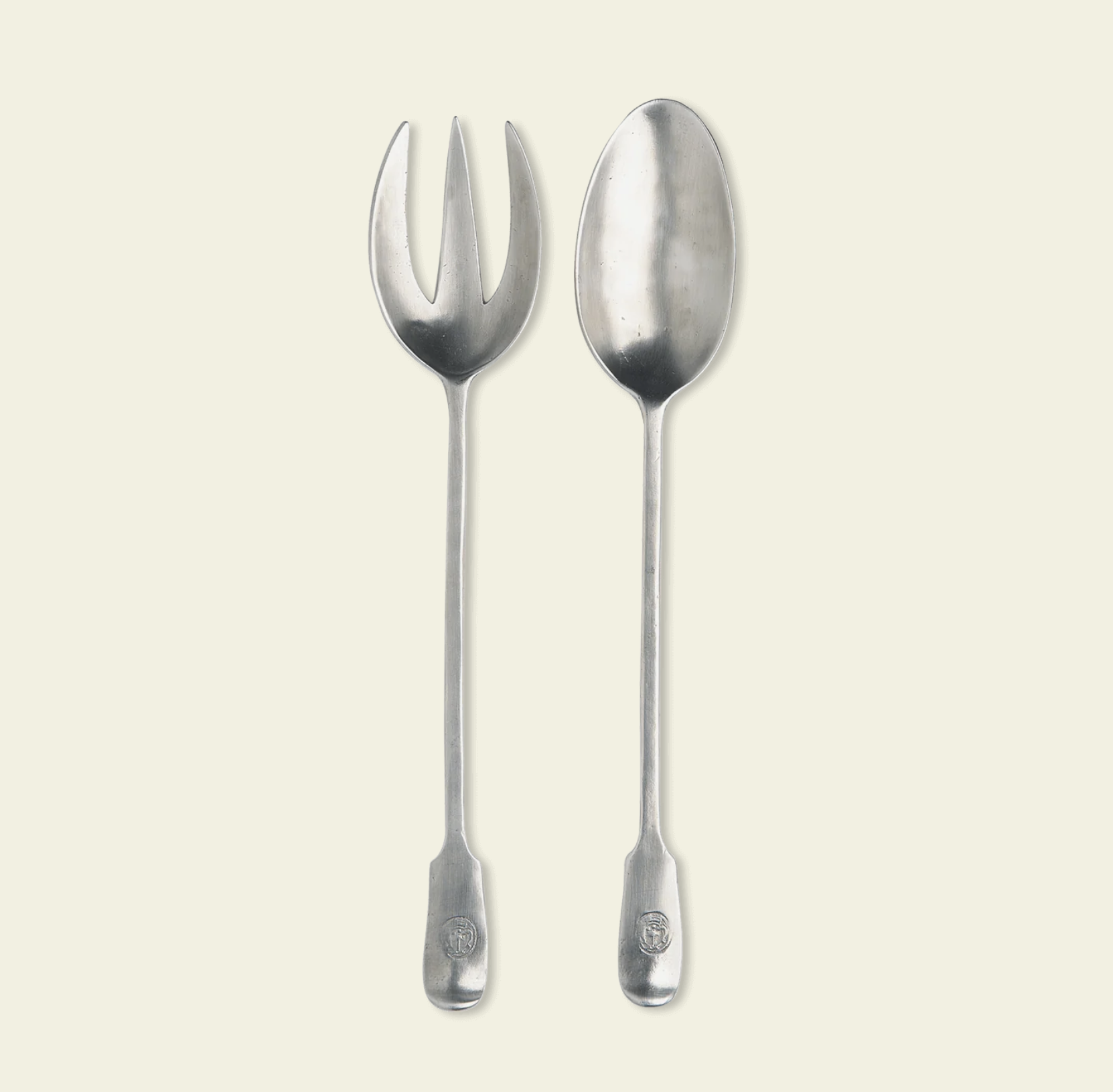 Match Antique Serving Fork & Spoon