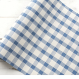 Hester & Cook Blue Painted Check Runner 20x25