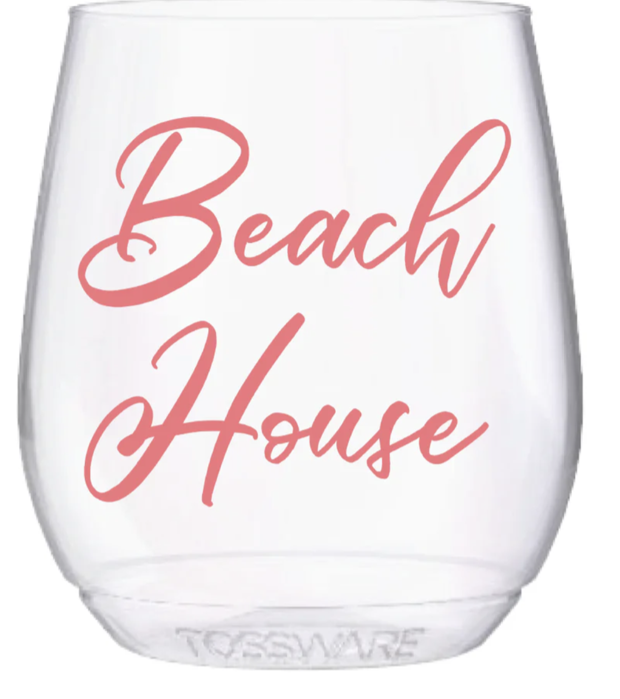 Sip Hip Hooray Beach House 14 oz Stemless Wine Glass