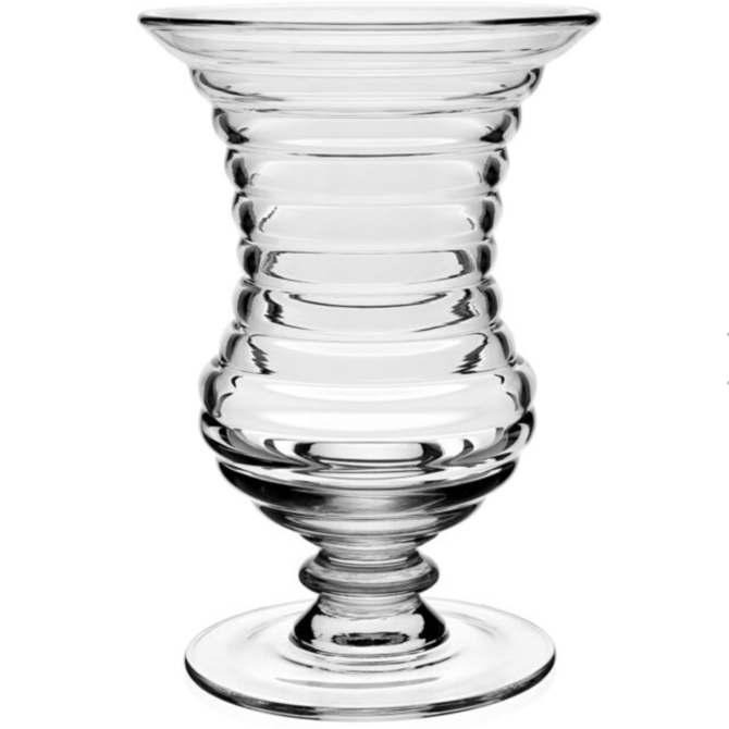 William Yeoward Ripples Footed Vase 11"