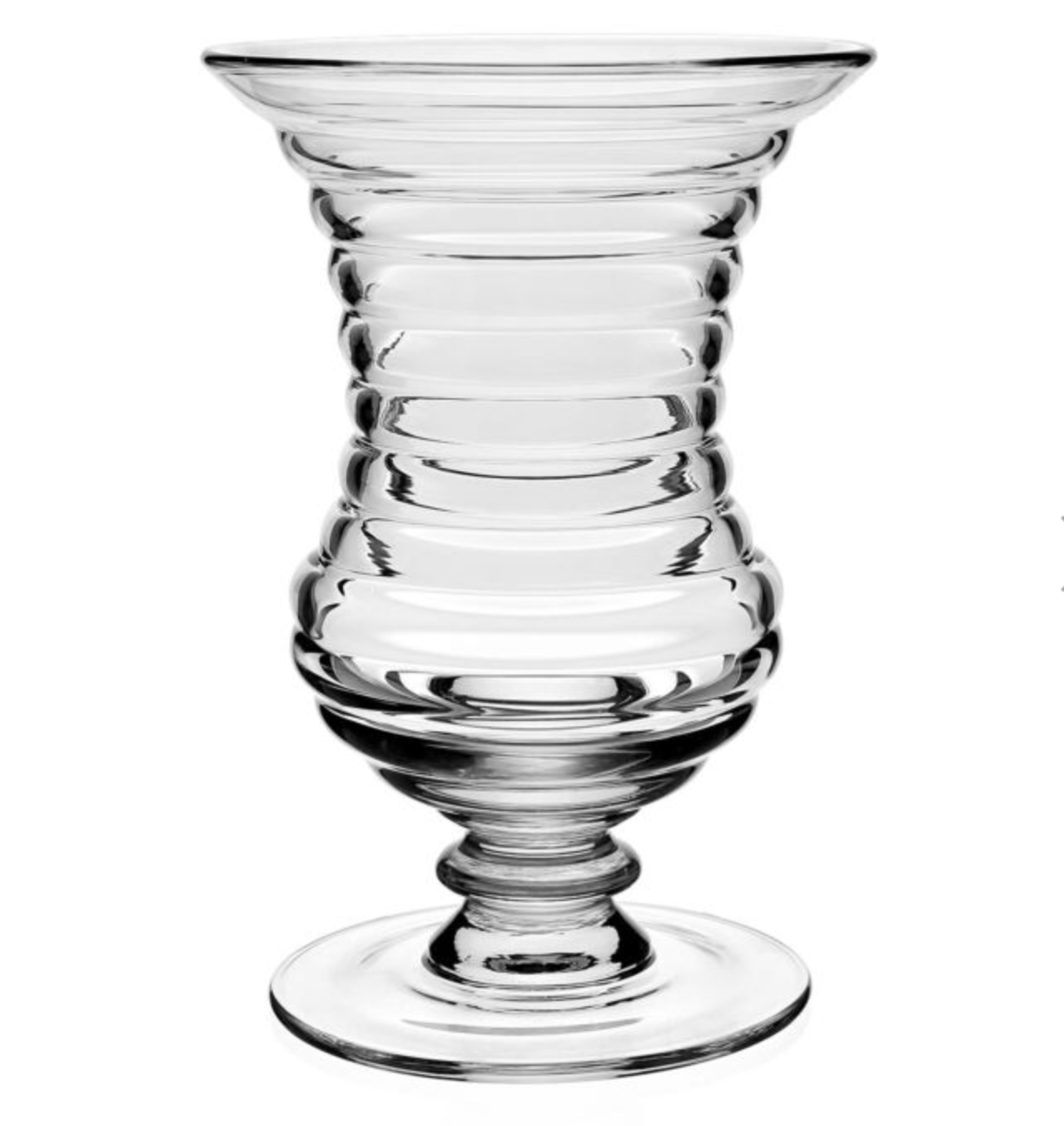 William Yeoward Ripples Footed Vase 11"