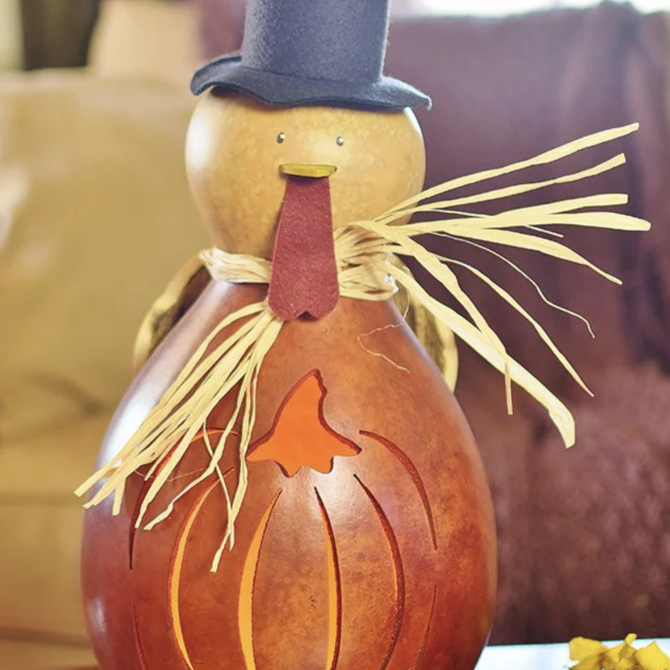 Meadowbrook Gourds Theodore Turkey - Large Lit  - FTH-D