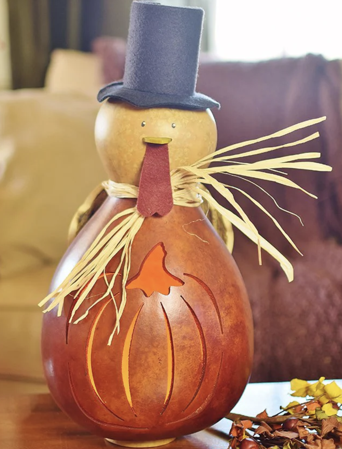 Meadowbrook Gourds Theodore Turkey - Large Lit  - FTH-D