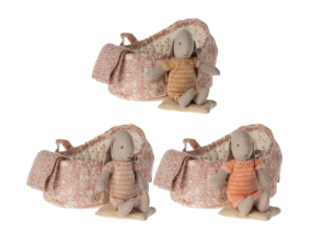 Maileg Bunny In Carry Cot Micro