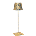 Zafferano Poldina Table Lamp-Crackle Blue