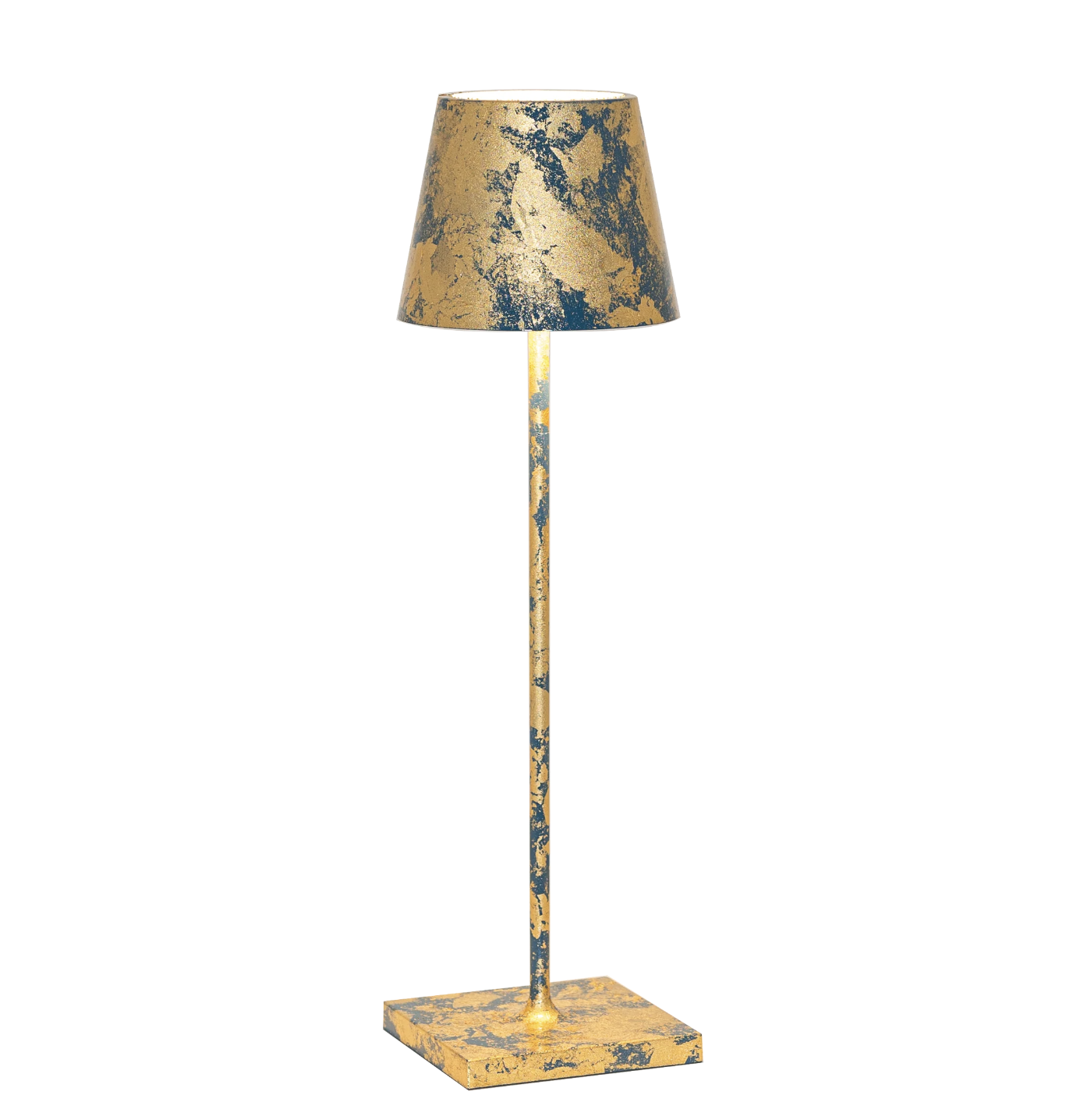 Zafferano Poldina Table Lamp-Crackle Blue