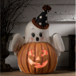 Bethany Lowe Designs Boo Ghost Jack-O-Lantern