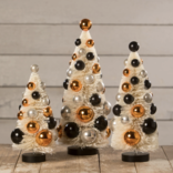 Bethany Lowe Designs Halloween Polka Dot Trees / Set of 3