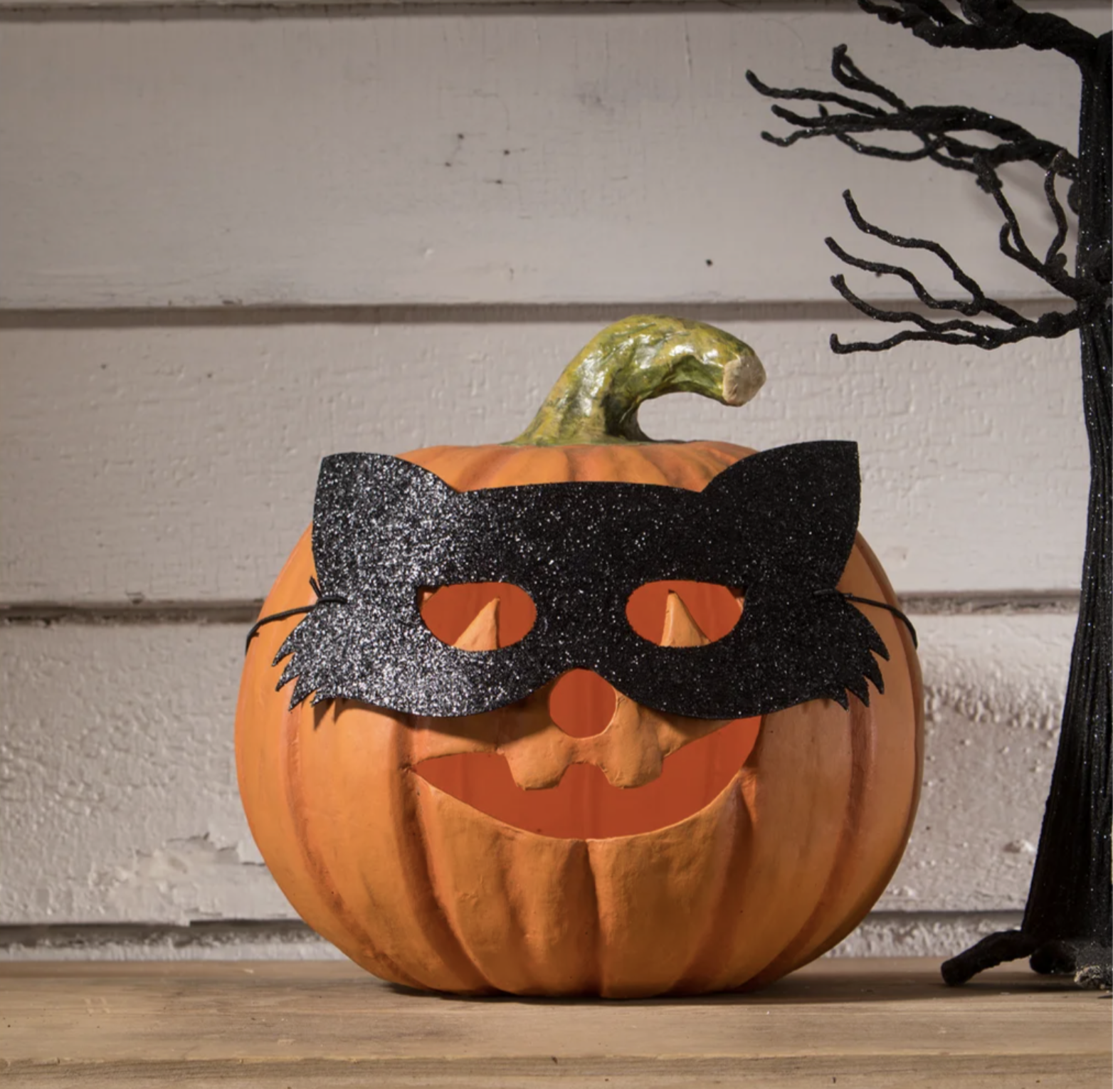 Bethany Lowe Designs Cat Masquerade Pumpkin