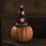 Retro Pumpkin Witch Container