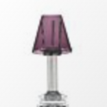 William Yeoward Carmen Candle Lamp Amethyst - 12"