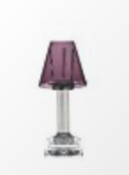 William Yeoward Carmen Candle Lamp Amethyst - 12"