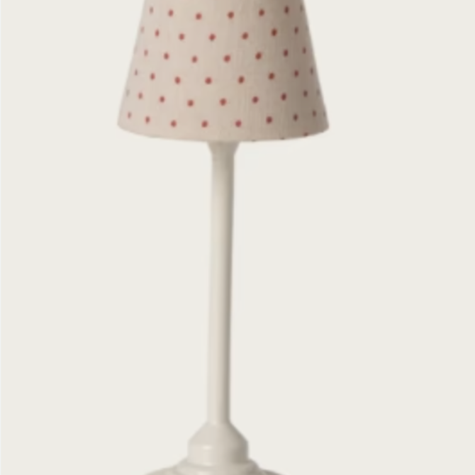 Maileg Vintage Floor Lamp Mouse - Sand - 6"High