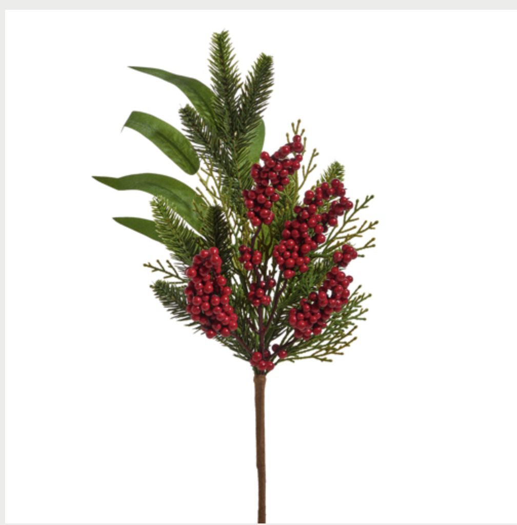 RAZ Imports 16" BERRY AND MIXED GREENERY PICK