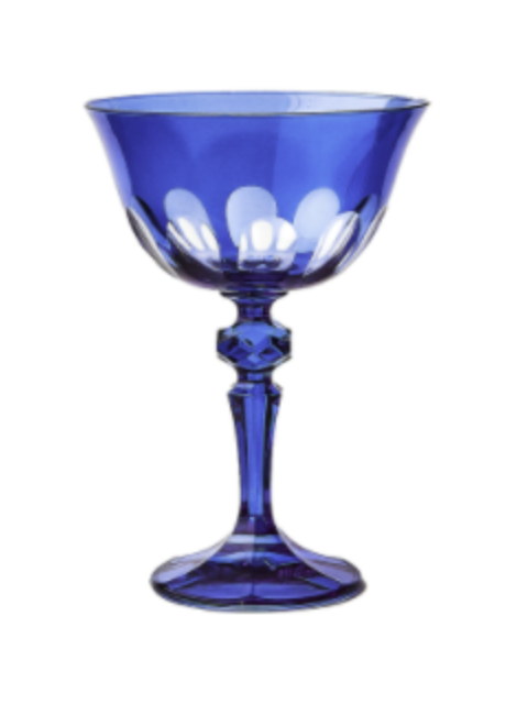 Sir Madam Rialto Glass Coupe Moon Glow (Dark Blue)