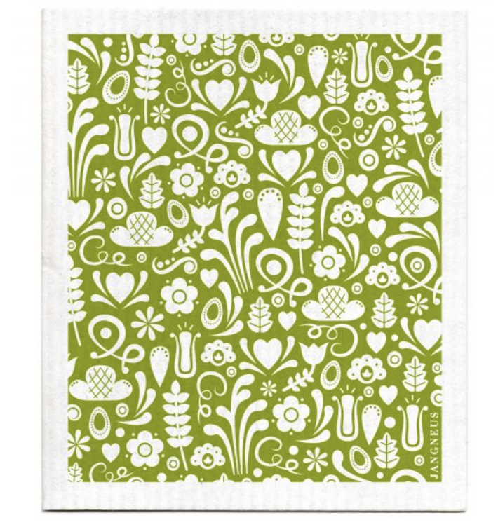 Jangneus Swedish Dishcloth Dala Green