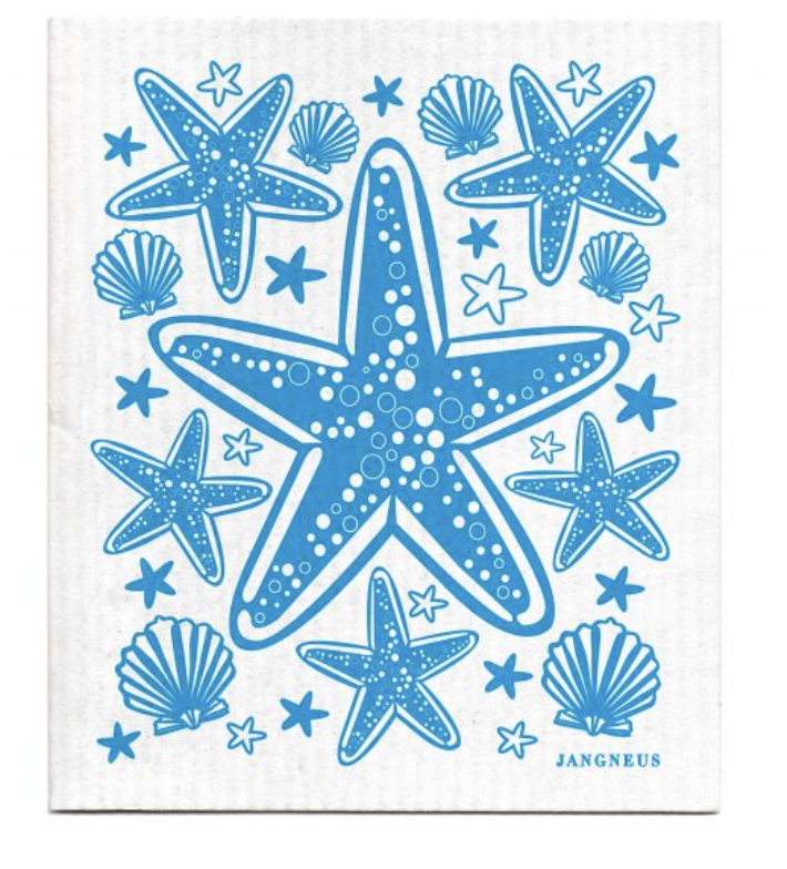 Jangneus Swedish Dishcloth Starfish Turquoise