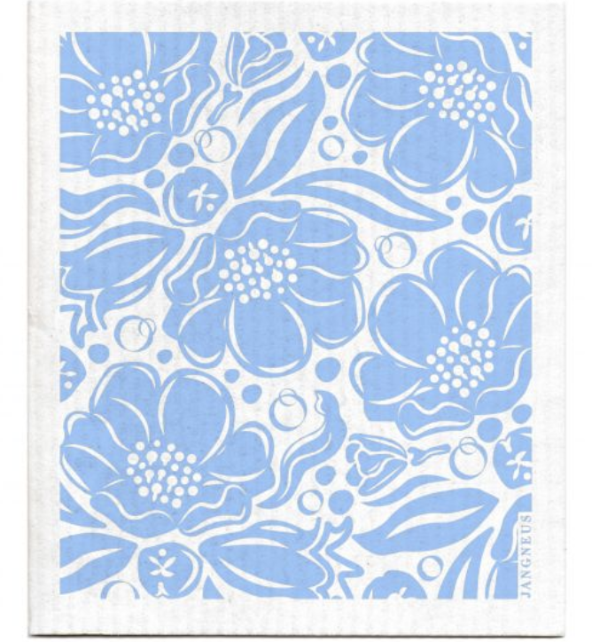 Swedish Dishcloth Flora Blue