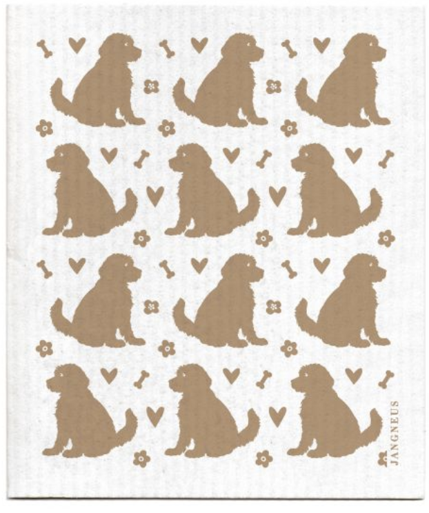 Jangneus Swedish Dishcloth Doodle Dog Sand