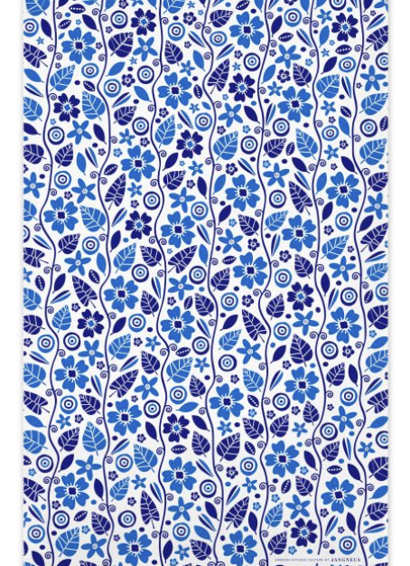Jangneus Garden Kitchen Towel-Blue