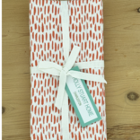 Holly Stuart Home Cotton Block Print Napkins S/4 Camelia