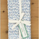 Holly Stuart Home Cotton Block Print Napkins S/4   Ocean