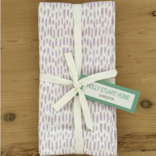 Holly Stuart Home Cotton Block Print Napkins - S/4 Lavender