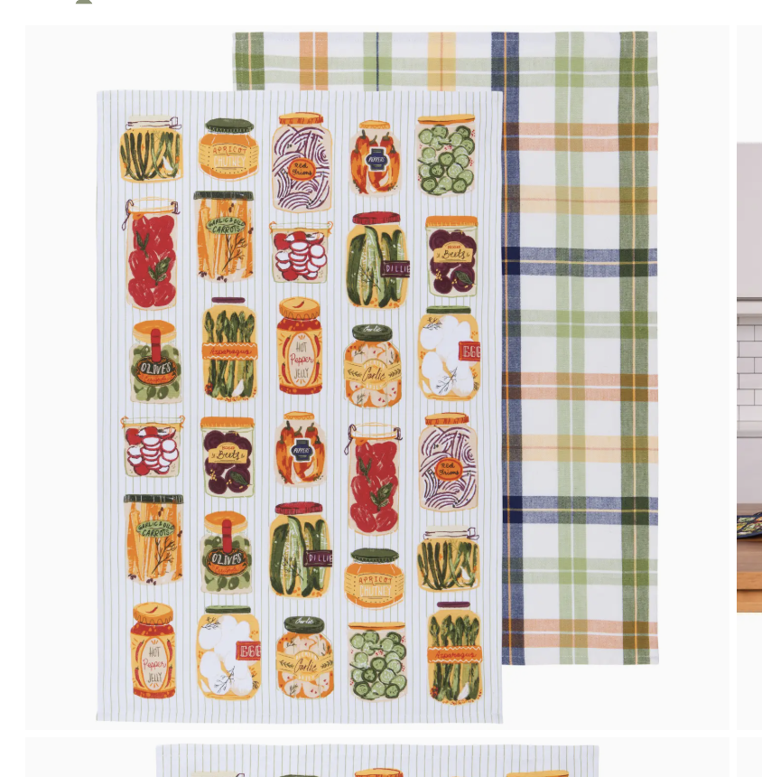 Now Designs by Danica Pickling Dishtowels Set of 2