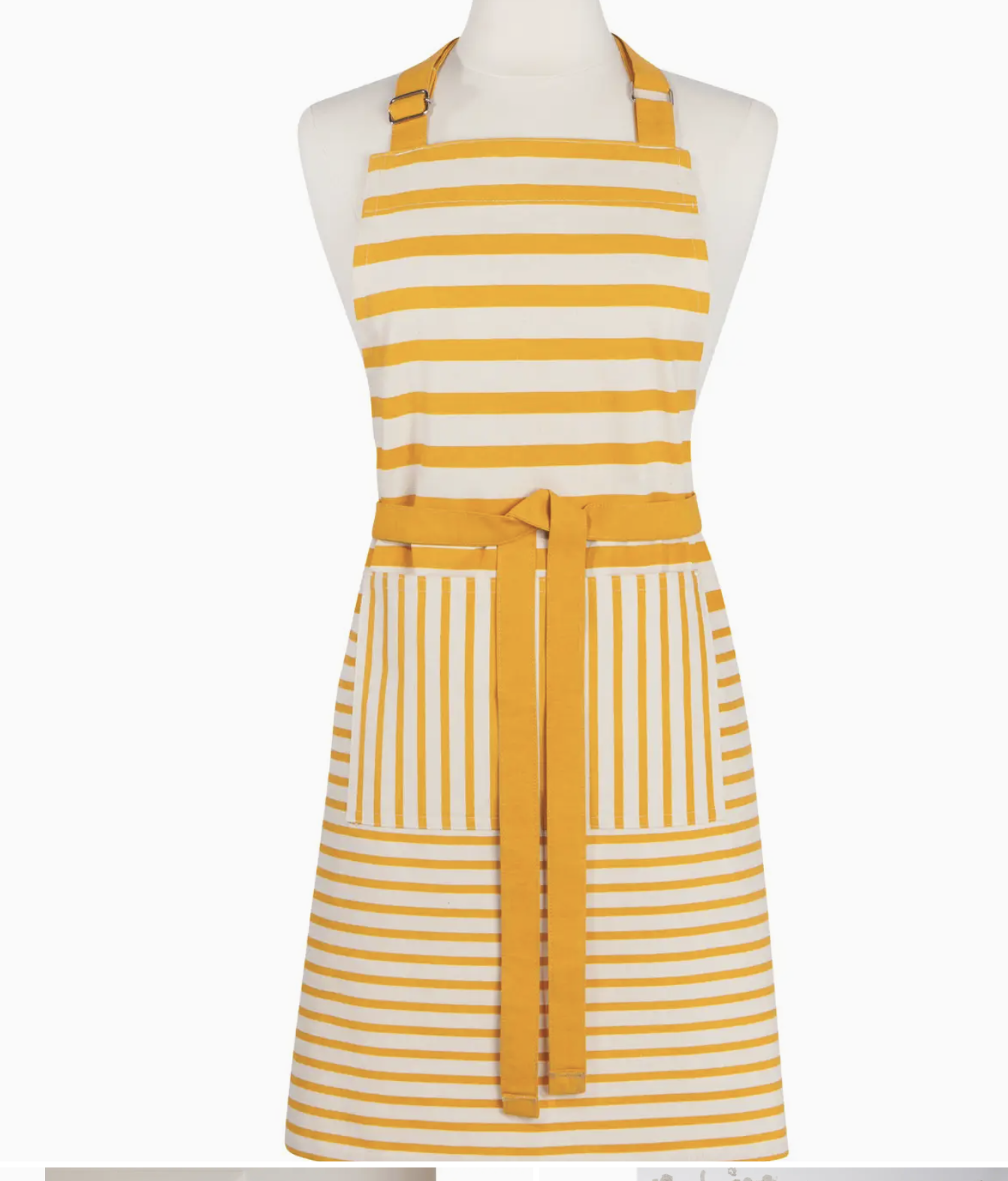 Now Designs by Danica Awning Striped Ochre Chef Apron