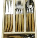 The French Farm 24 Piece Oak Placesetting