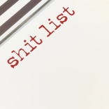 Black Ink Shit List - Luxe