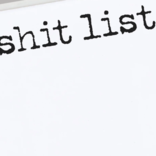 Black Ink Shit List Paddie