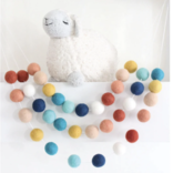 Sheep Farm Felt Southwestern Sky Felt Ball Garland-7 Ft.