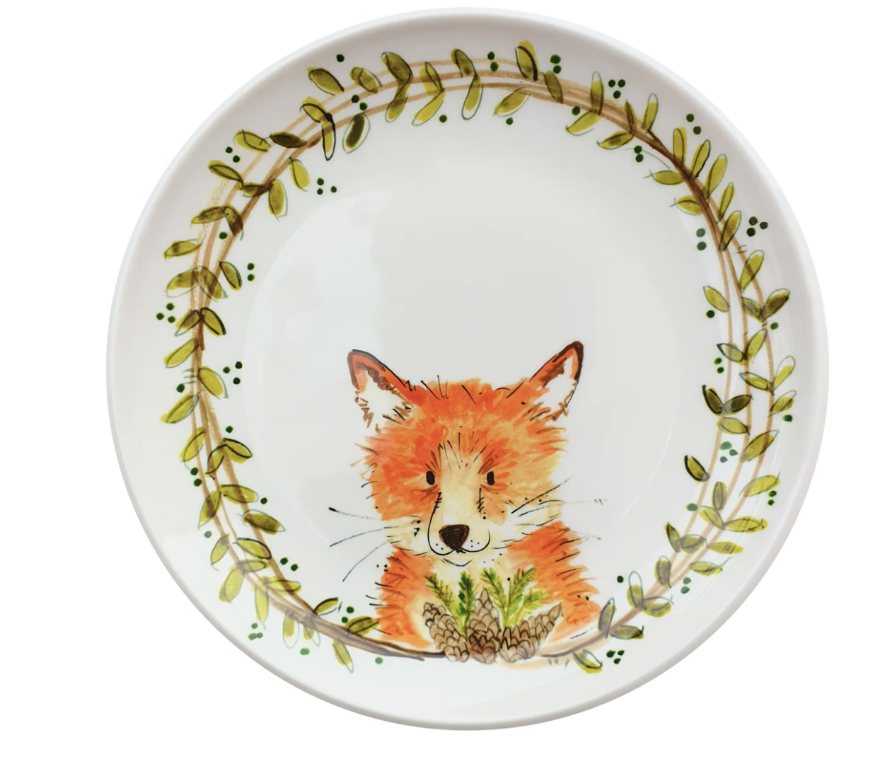 Always Relish Kid Melamine Plate Woodland Creature-Fox