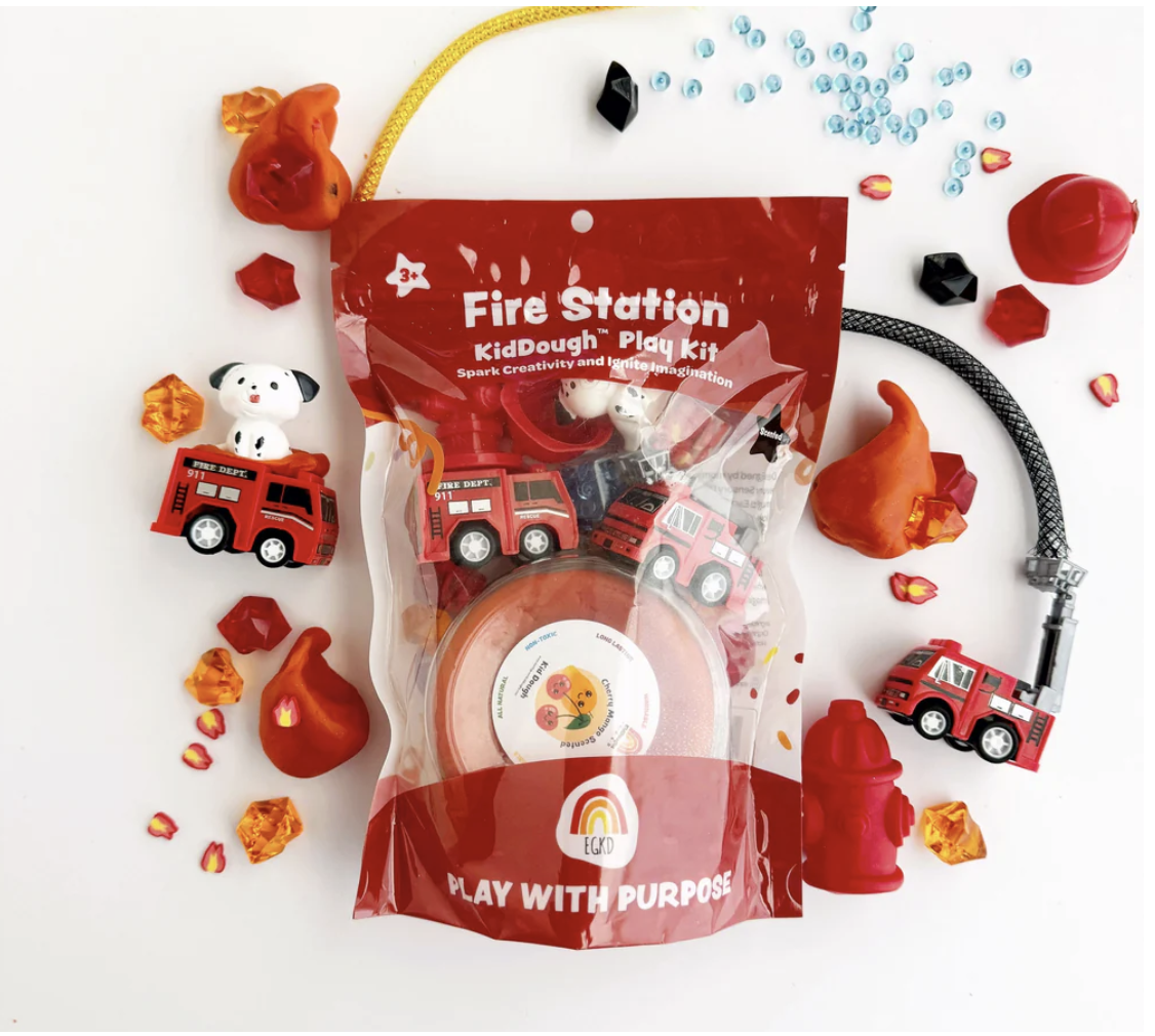 Earth Grown KidDoughs Fire Station KidDough Play Kit