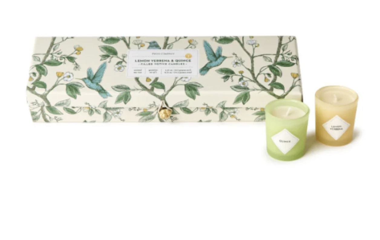 Two's Company Lemon Verbena and Quince Scented Candle Gift Set