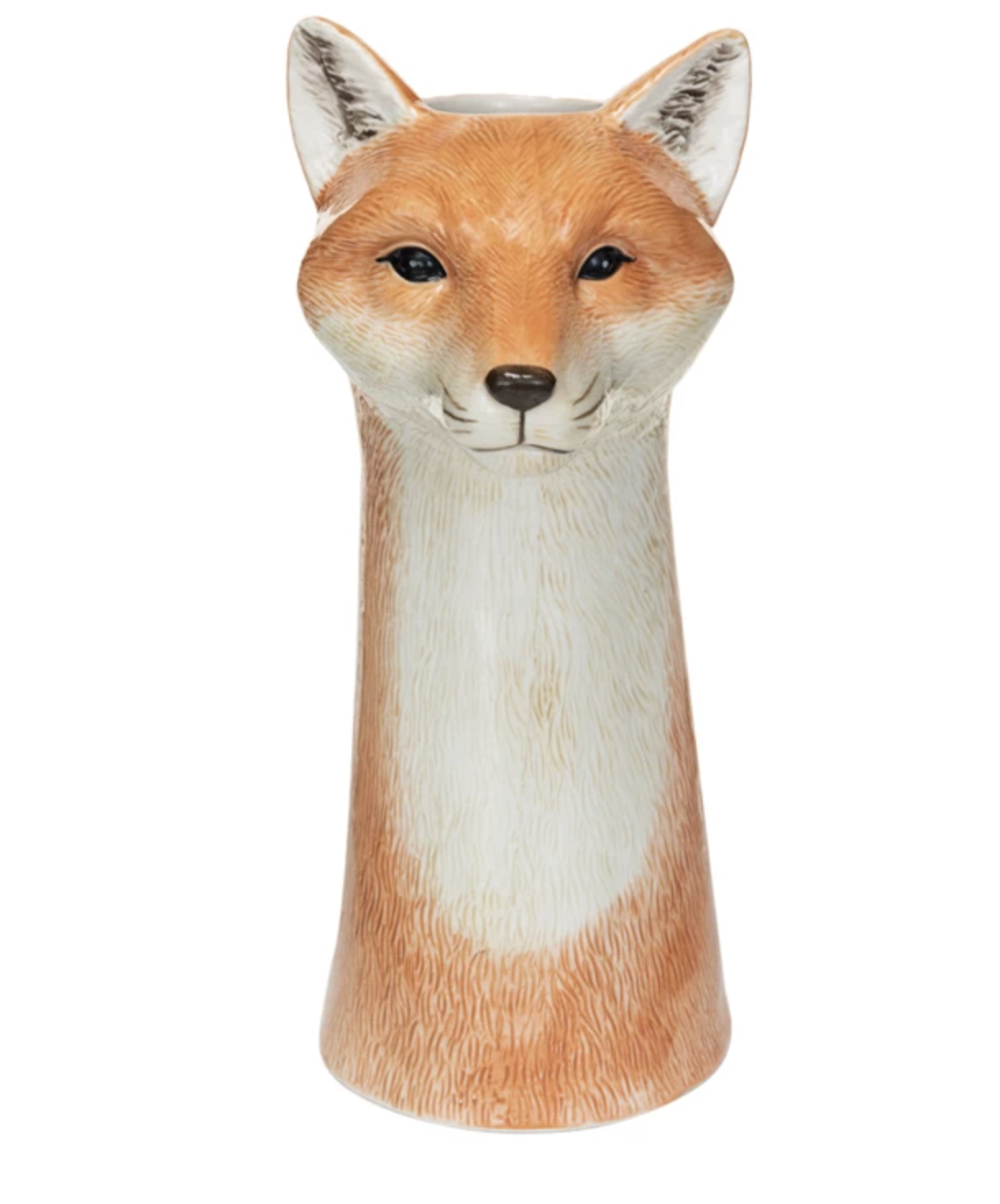 Creative Co-Op Stoneware Fox vase