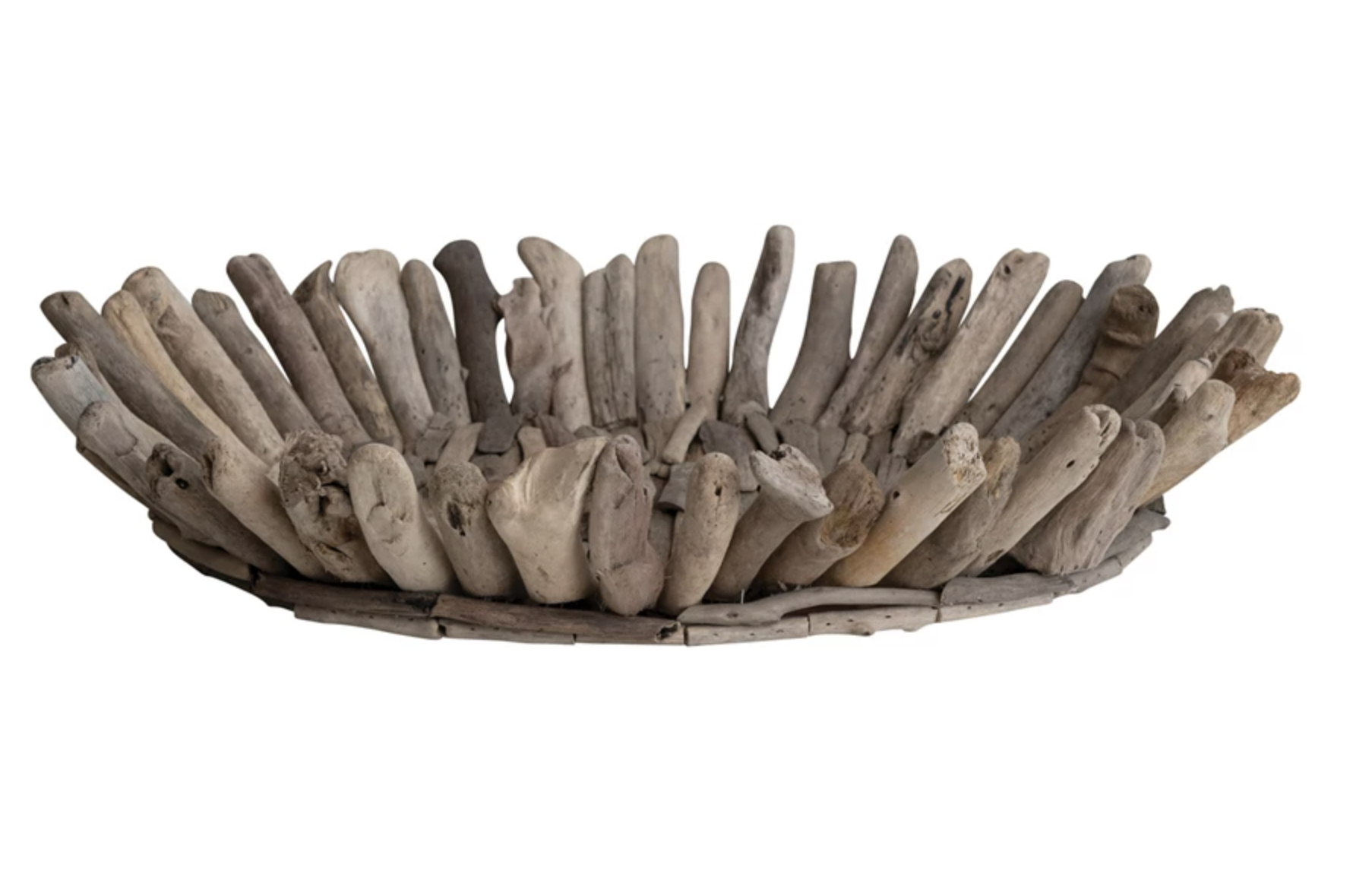 Creative CoOp Decorative Driftwood Footed tray, Natural