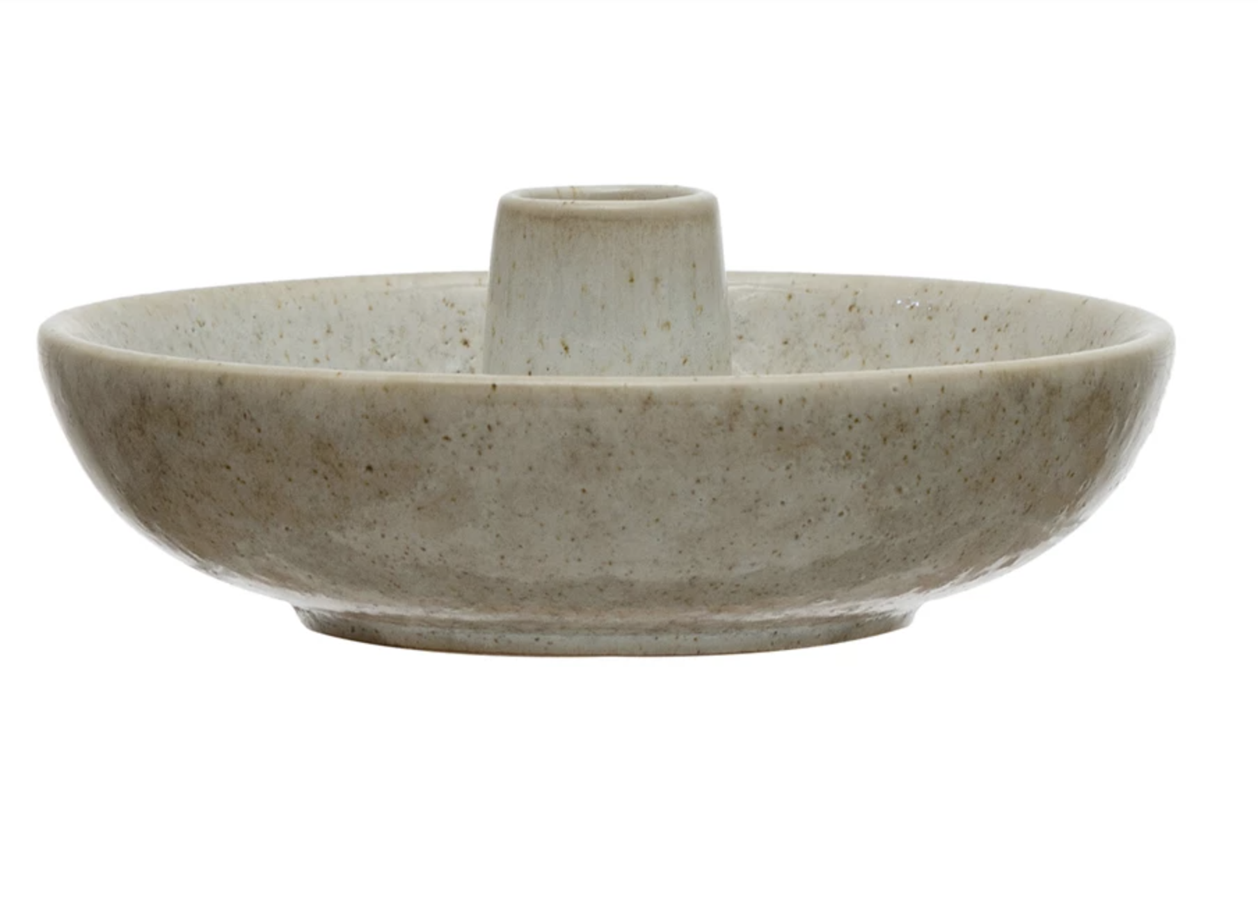 Creative Co-Op Stoneware Dish w/ Tootpick Holder