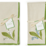 Two's Company Lily of the Valley Napkins (white)- Set of 4