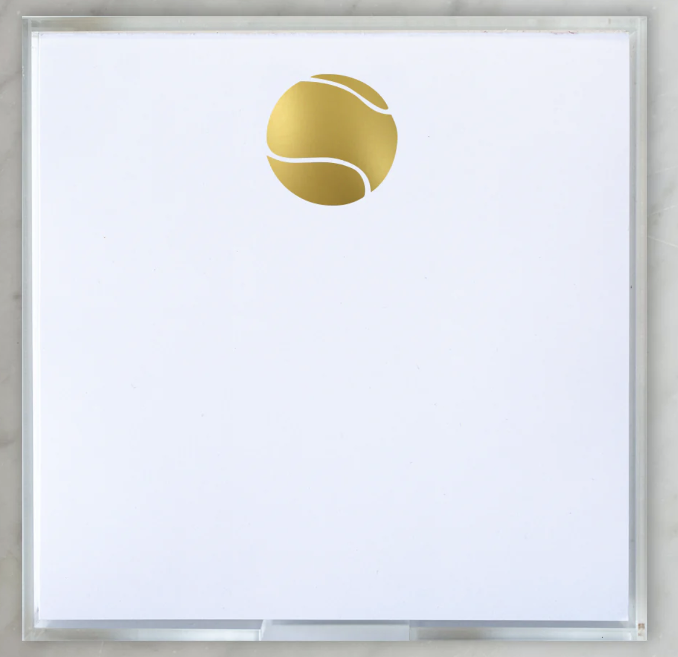 Black Ink Gold Foil Paddie Tennis