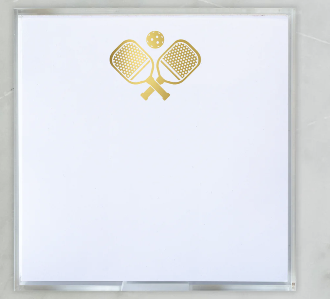 Black Ink Gold Foil Paddie Pickleball