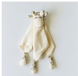 Viverano Giraffe Baby Lovey Security Blanket Cuddle Cloth