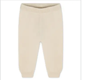 Viverano Pocket Sweater Knit Baby Legging Pants Natural 12-18