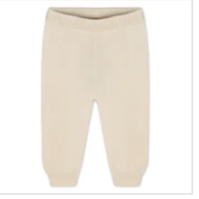 Viverano Pocket Sweater Knit Baby Legging Pants Natural 3-6