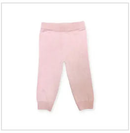 Viverano Pocket Sweater Knit Baby Legging Pants Blush 6-12