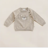 Viverano Teddy Bear Baby Raglan Pullover oat heather 3-6