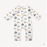 Viverano Cars Pocket & Button Baby Jumpsuit Soft White 0-3 mos.
